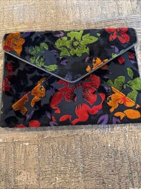 Rebecca minkoff Velvet Floral Envelope Clutch - Multicolor